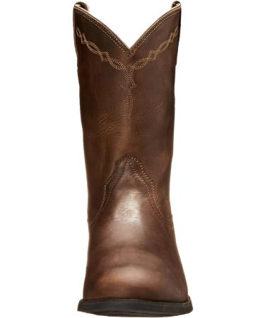 Ariat Heritage Roper Western Boots - Men's 12 Distressed Brown Leather Country Boot - Buy Online on GoSupps.com