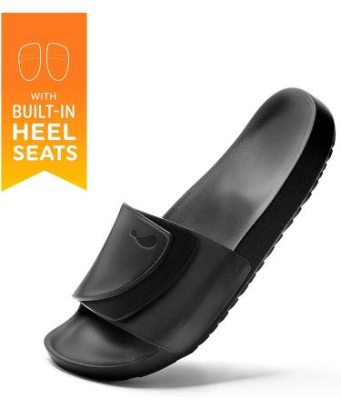 Heel That Pain Heel Seat Sandals | Orthotic Slides for Plantar Fasciitis & Heel Pain | Luxury Faux Leather & Suede | Unisex Comfort (Men's 9 Women's 10 - Buy Online on GoSupps.com