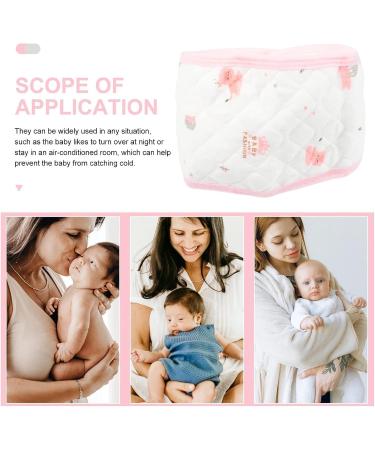 3Pcs Newborn Baby Belly Binder Set - Cotton Navel Band & Abdominal Wraps for Umbilical Cord Protection - Pink Infant - Buy Online on GoSupps.com
