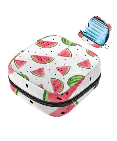 Summer fruit-water melon women's napkin cars portable period bag for women teenagers girls menstrual cup pocket breastfeeding pillow holder
