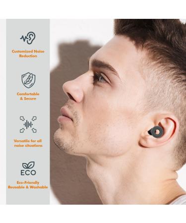 SLEEKUP High Fidelity Ear Plugs for Focus Concerts & Sleep - Misophonia & Noise Sensitivity Protection 10dB-28dB Noise Reduction - Buy Online on GoSupps.com