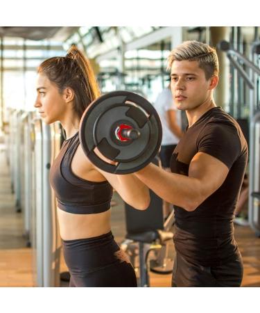 Qimei-Shop Dumbbell Closures | Quick Locks & Slip-Resistant Barbell Collars for 50mm Olympic Weightlifting - Fitness Training Equipment - Buy Online on GoSupps.com
