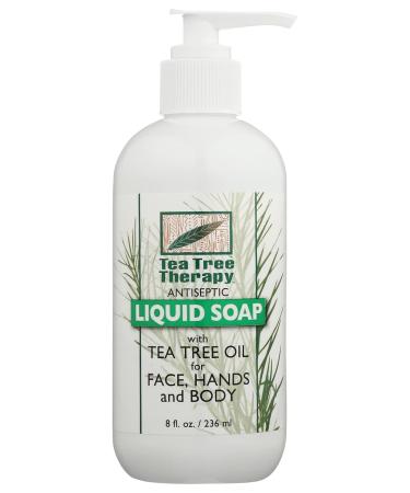 TEA TREE THERAPY Tea Tree Liquid Soap - Natural Antiseptic Cleanser 8 oz | Best for Skin Care | International Shipping Available - Buy Online on GoSupps.com