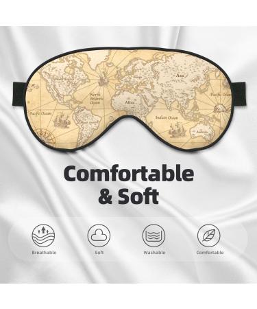 World Map Sleep Mask | Adjustable Double-Sided Eye Covers for Ultimate Comfort & Eye Care - Buy Online on GoSupps.com