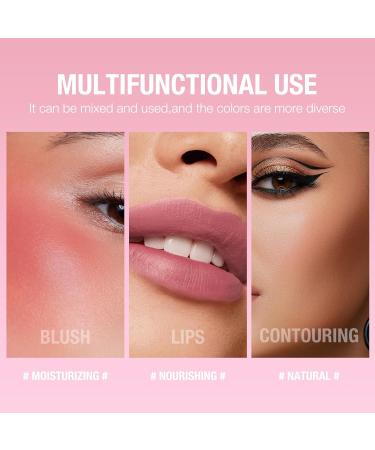 Liquid Blush Soft Cream Blush for Cheeks Natural-Looking Matte Makeup Blush Stick Long-lasting Dewy Cheek Tint For High-pigment Color Moisturizing & Lightweight Blendable Face Blush Makeup (#04 1PC) - Buy Online on GoSupps.com