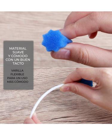 Oral Swabs 50 Pack - Disposable Dental Care Sponge for Men & Women | Toothbrush Sponge | Oral Cleaning (Blue) - Buy Online on GoSupps.com