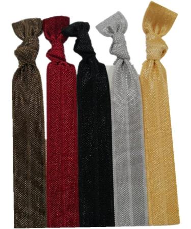 100 Assorted Solid Color No Crease Hair ties for Women Girl's Ponytail Holder - Buy Online on GoSupps.com