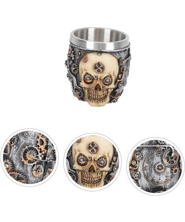 Fomiyes Stainless Steel Soap Bowl & Shaving Holder - Unbreakable Skull Design for Men - Perfect Shaving Set for Smooth Finishes - Buy Online on GoSupps.com