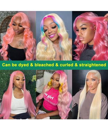 Dheridy 13x6 30 Inch 613 Body Wave Blonde Lace Front Wig - Pre Plucked 150% Density HD Lace Frontal Wig - Glueless Human Hair Wig - Buy Online on GoSupps.com