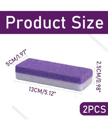 2PCS Double Sided Pumice Stone for Feet - Foot Pedicure Tool for Hard Callus Removal - Buy Online on GoSupps.com