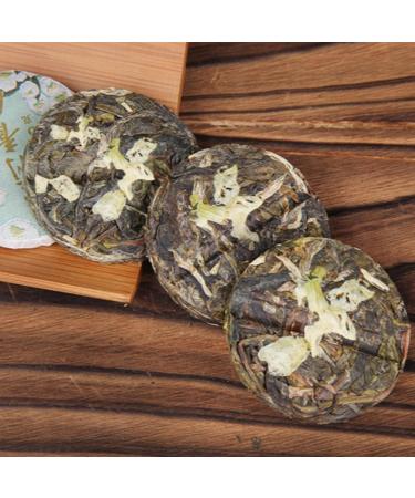 HQZM Yunnan Jasmine Green Cake PuErh Raw Tea Cake 500g Fragrant Tea With Intense Floral Charm 1764oz - Buy Online on GoSupps.com