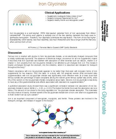 Iron Glycinate Supplement - Enhanced Absorption & Gentle on stomach - 120 Servings - Buy Online on GoSupps.com