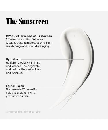 N cessaire Mineral Sunscreen SPF 30 PA+++ for Body | Zinc Oxide, Hyaluronic Acid, Niacinamide | Hydrating & Anti-Aging Protection | Dermatologist-Tested | 150 ml - Buy Online on GoSupps.com