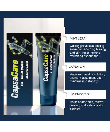 Bicotand CapsaCare Relief Cream - with Capsaicin & Arnica Menthol Muscle & Joint Cream Soothing Massage Gel for Feet Hands Legs and Waist 1 PCS - Buy Online on GoSupps.com