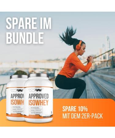 Wfn Approved Isowhey Protein Powder - Lactose-Free CFM Whey Isolate 1kg Can - 33 Portions - Made in Germany - Quality Tested - Buy Online on GoSupps.com
