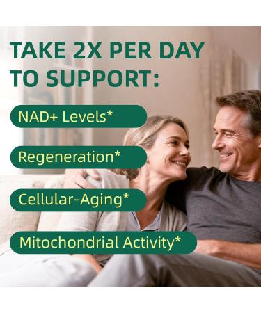 NAD+ Supplement with Resveratrol 900mg Nicotinamide Adenine Dinucleotide Complex for Cellular Energy Repair Anti-Aging & Mental Clarity Support Non-GMO Vegetarian Friendly 100 Capsules 100 Count (Pack of 1) - Buy Online on GoSupps.com