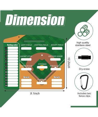 Geyee 34 Pcs Magnetic Dugout Coaching Board Baseball Include 30 Lineup Cards Magnetic Baseball Lineup Board Softball Lineup Board for Dugout  2 Snap Hooks and Pen for Dugout Display Baseball Simple - Buy Online on GoSupps.com