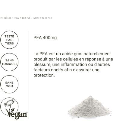 Nullure Palmitoylethanolamide (PEA) Supplement | Pure PEA 400mg Capsules | Immune Health Pain Management Cognitive Strengthening Muscle Strength | 90 caps (1 month) - Buy Online on GoSupps.com