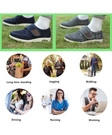 FZYUAN Men's Diabetic Shoes for Swollen Feet - Extra Wide Width Arthritis Orthopedic Footwear - Buy Online on GoSupps.com