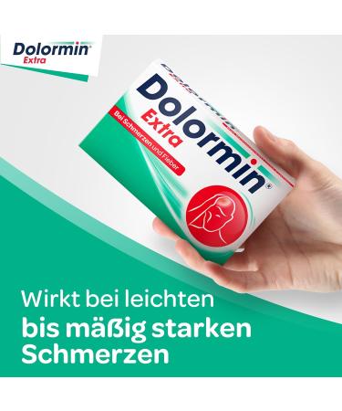 Dolormin Extra Film-Coated Tablets 50 Pcs | Fast Pain Relief | International Shipping - Buy Online on GoSupps.com