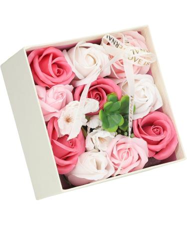 Flower Soap Exquisite Elegant Rose Flower Soap Safe for Valentine's Day for Women (Pink) - Buy Online on GoSupps.com