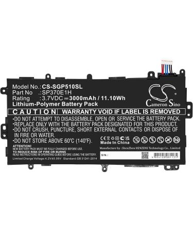 3.7V 3000mAh SP3770E1H Battery Replacement for Samsung 8.0 GT-N5120 GT-N5110 SGH-I467 - High Quality Lithium Battery - Buy Online on GoSupps.com