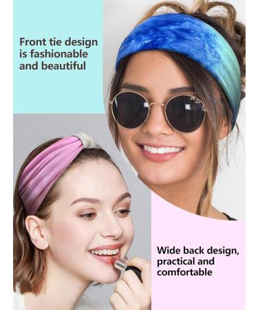 Kavya Tie-Dye Headband for Women - Soft Elastic Hairbands for Boho Fashion - Multi-Colored - UK Wide Delivery - Buy Online on GoSupps.com