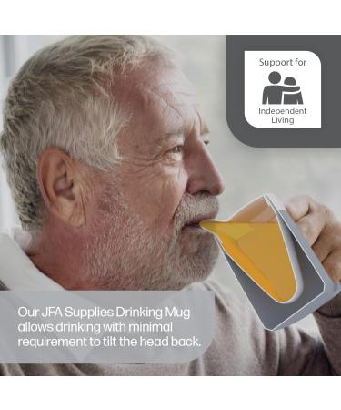 JFA Supplies 2-Handle Grey Adult Drinking Mug 165ml | Non-Spill Sippy Cup - Buy Online on GoSupps.com