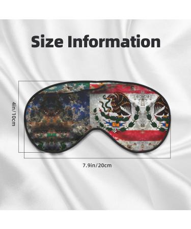 SSIMOO Mexican American Flag Eye Mask | Soft & Breathable Sleep Mask for Travel | Relaxation & Comfort - Buy Online on GoSupps.com