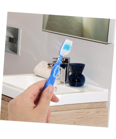 Magiclulu 30 STK Prison Toothbrush - Compact Tooth Cleaning Tools for Travel | Durable Plastic Toothbrushes in Blue - Ideal for Prison Requirements - Buy Online on GoSupps.com