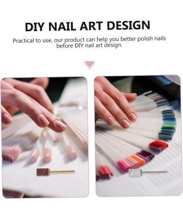 Ipetboom Faux Nails 1 Set Nail Sand Circle Cap Polisher Carbide Artificial Nails - Buy Online on GoSupps.com