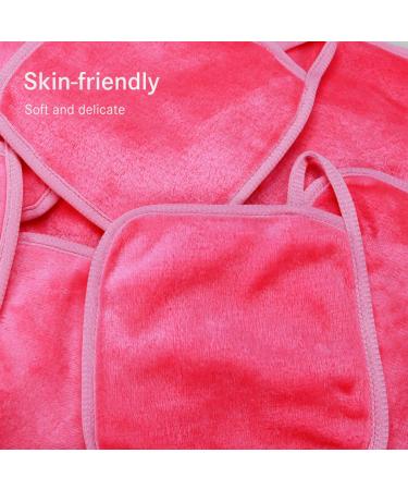 KODAMO Reusable Makeup Remover Cloth 12 Pack - Washable Facial Cleansing Towel for All Skin Types - Eco-friendly Microfiber With Laundry Bag (Pink) - Buy Online on GoSupps.com