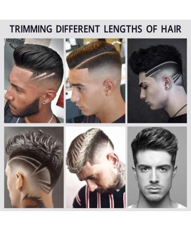 Electric Hair Trimmer with 1500mAh Lithium Battery 2 Guide Combs Ergonomic Design for Accurate Trimming Daily Use (Black) - Buy Online on GoSupps.com