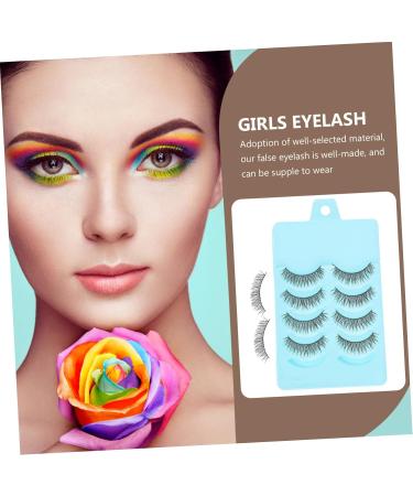 minkissy 5 Pairs Wispy Eyelashes Thick False Eyelashes Magnetic Eyelashes Short Eyelashes Natural Looking Eyelashes Dramatic Eyelashes Cross False Eyelashes 3d Extend Cross Section - Buy Online on GoSupps.com