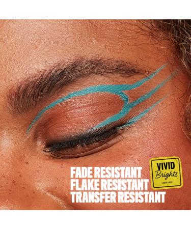 NYX Vivid Brights Liquid Liner - Cyan Simp 01 | Smear-Resistant Eyeliner - Buy Online on GoSupps.com