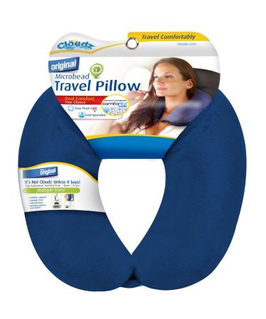 Cloudz Microbead Travel Neck Pillow - Blue - Buy Online on GoSupps.com