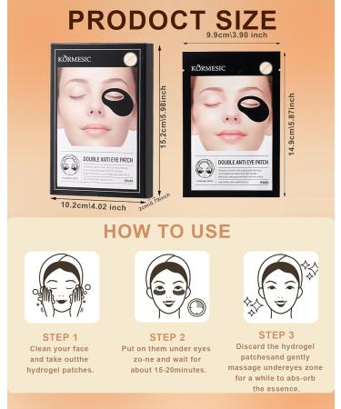 LYSdefeu Eye pads 5 pieces hydrogel Firming Eye Patches eye pads against circles around the eyes reduces swelling of the eyes and improves fine lines relieves wrinkles and swelling eye mask - Buy Online on GoSupps.com