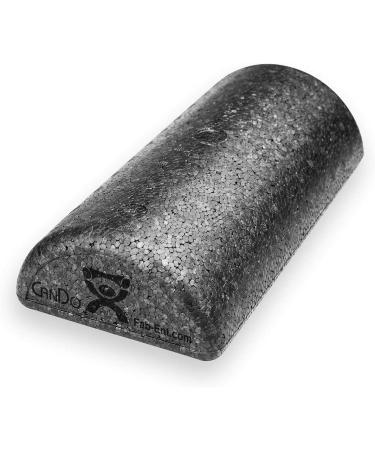 CanDo Black High-Density Foam Roller 6 x 12 - Muscle Restoration & Physical Therapy - Buy Online on GoSupps.com