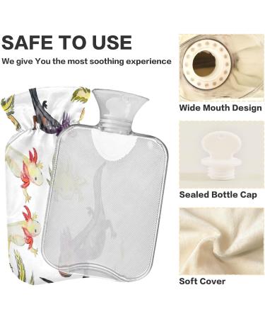Axolot Hot Water Bottle - 1L Plush Cover | Stylish Winter Warmer for Kids & Adults - Buy Online on GoSupps.com