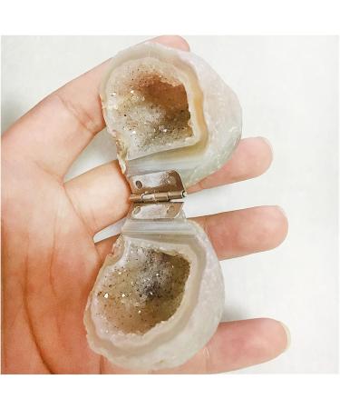Natural Crystal Rough Natural Handmade Agate Geode Ring Box Rough Agate Cornucopia Quartz Crystal Cluster Crystal Stone Women Crystal - Buy Online on GoSupps.com