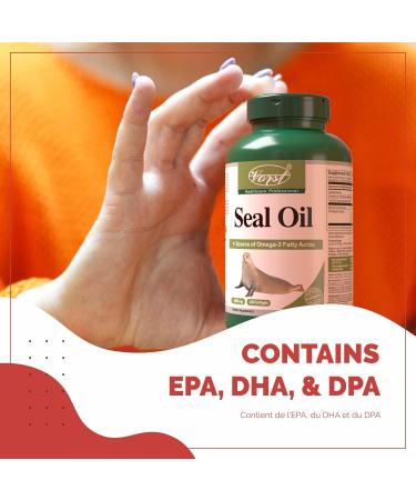 VORST Seal Oil 2000mg Per Serving (1000mg Per Softgel) 180 Softgels | Omega 3 Fatty Acids | Supplement For Heart Bones & Brain Health | For Men & Women | Best Fish Oil Alternative | Includes EPA DHA & DPA | Liquid Capsules | 1 Bottle - Buy Online on GoSupps.com