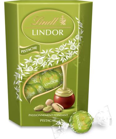 Lindt - Cornet LINDOR - Chocolat la pistache - C ur Fondant 200g 11 cm x 15.7 cm - Buy Online on GoSupps.com