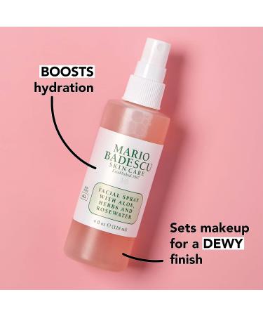 Mario Badescu Facial Spray With Aloe Herbs And Rosewater 8oz (236ml) Rose 236 ml (Pack of 1) - Buy Online on GoSupps.com
