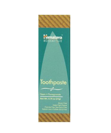 Himalaya Neem & Pomegranate Toothpaste 21g - Herbal Dental Care for Bright Smiles | International Shipping Available - Buy Online on GoSupps.com