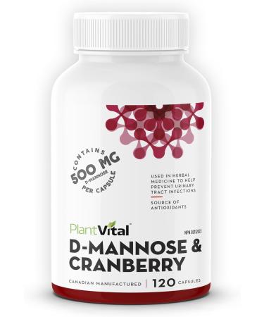 Plantvital Bundle Power Duo: Berberine 500mg-120 Capsules for Immunity & Cardio Health and D Mannose with Cranberry 1000mg-120 Capsules for Urinary Tract Support -Vegan Non-GMO. - Buy Online on GoSupps.com