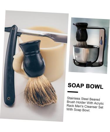 Skisuno Brush Holder & Razor Stand for Men - Premium Face Shaver Accessory - Buy Online on GoSupps.com