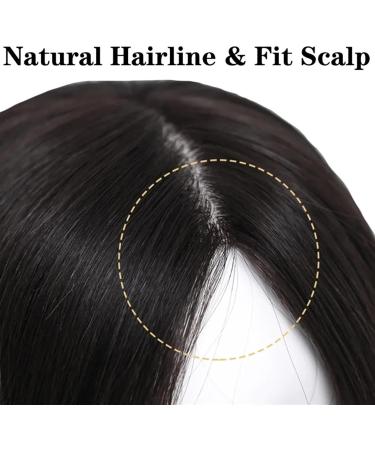 Curly Human Hair Topper Full Hand Tied Silk Base Hair Topper with 4 Clips Natural Color European Remy Hair Pieces Covering White Hair or Thin Hair (Color : 8 in Size : 15x16 cm) 15x16 cm 8 in - Buy Online on GoSupps.com