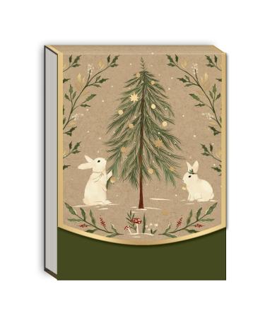 Punch Studio Molly & Rex Woodland Rabbit Xmas Pocket Notepad (31971)