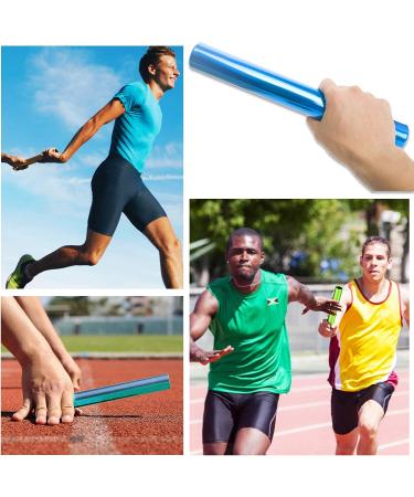 XMWangzi Aluminum Relay Batons Set - Corrosion Resistant, High Strength, 4Pcs Silver - Ideal for Track Field Race Teams and Outdoor Sports Practice - Buy Online on GoSupps.com