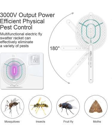 Faicuk Foldable Bug Zapper Racket - Rechargeable Electric Fly Swatter 1 Pack - Buy Online on GoSupps.com